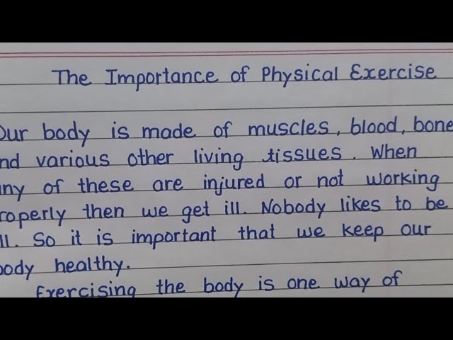 Why is Physical Education Important Essay